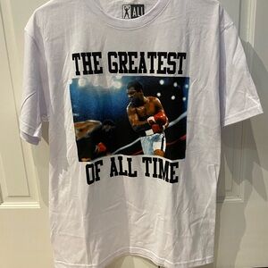 Muhammad Ali “The Greatest of All Time” White Graphic Tee